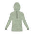 Women's Gym Cotton Blend Hoodie Sweatshirt 500 Print-Green