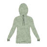 Women's Gym Cotton Blend Hoodie Sweatshirt 500 Print-Green