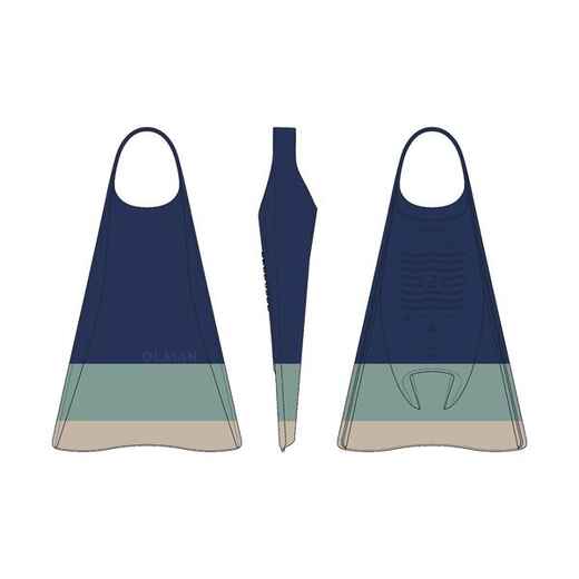 
      Palmes de bodyboard 500 - Bleu Beige
  