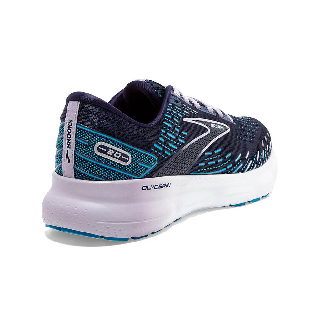 BROOKS GLYCERIN 20 WOMEN'S RUNNING SHOES- BLUE