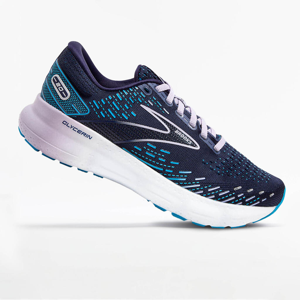 BROOKS GLYCERIN 20 WOMEN'S RUNNING SHOES- BLUE