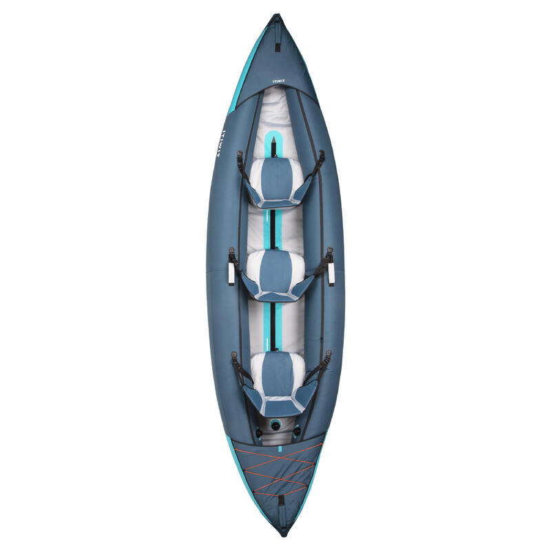 Canoa-kayak touring 100 gonfiabile 2/3 posti ecodesign
