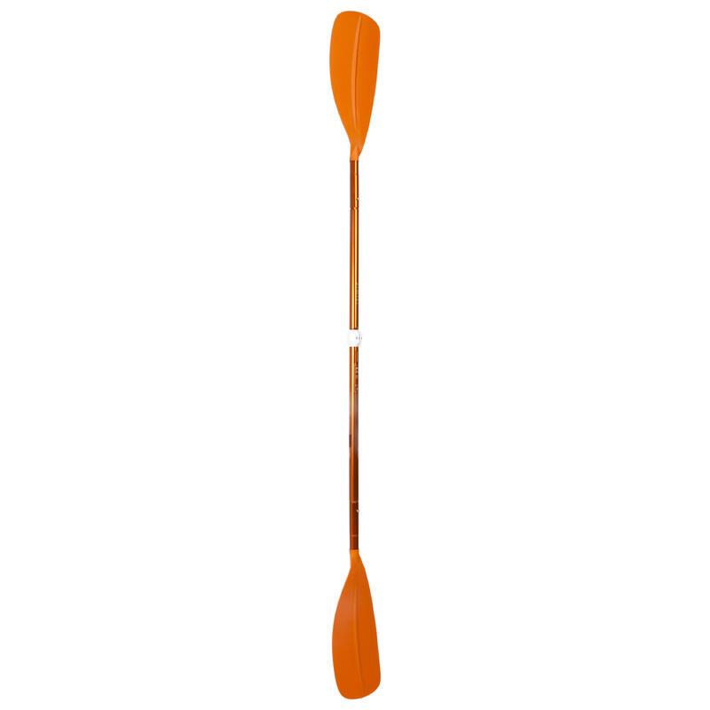 Pagaia kayak/packraft 100 simmetrica smontabile regolabile arancione