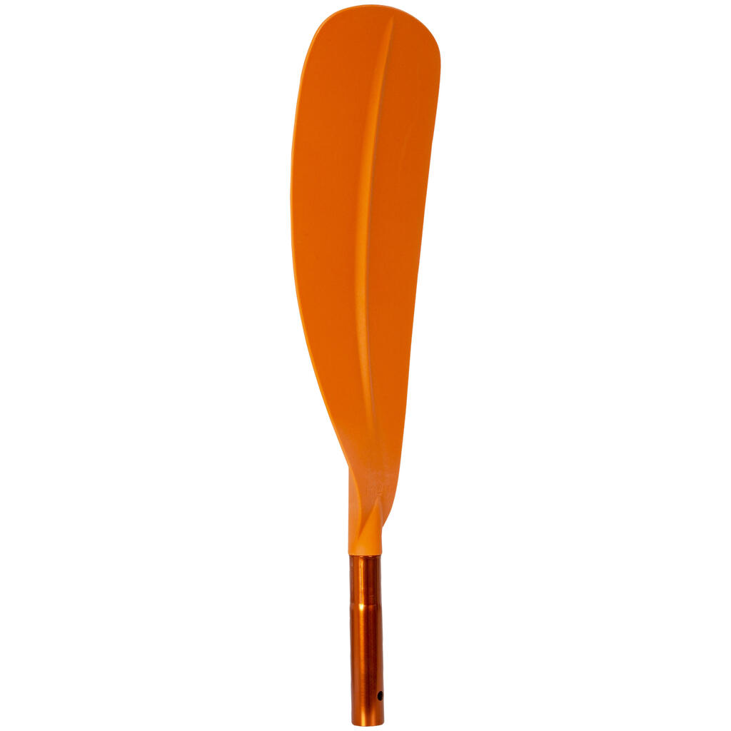 Symetrické pádlo na kajak/packraft skladacie nastaviteľné 4 diely oranžové