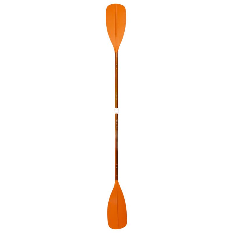 Paddel für Kajak/Packraft symmetrisch 4-teilig zerlegbar verstellbar - orange