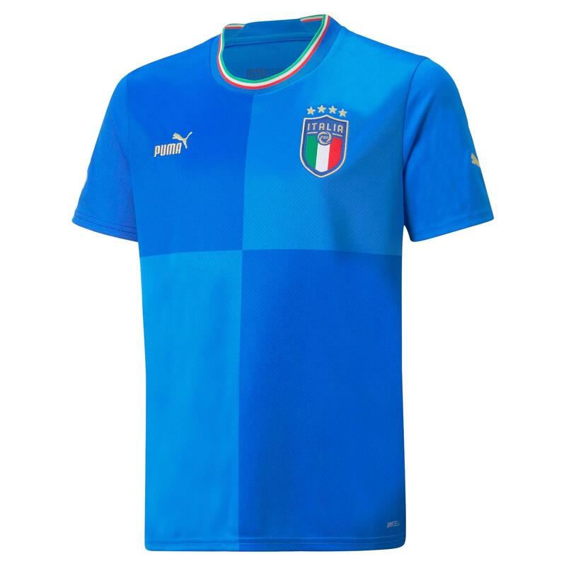 Voetbalshirt Italië thuisshirt 2022 blauw
