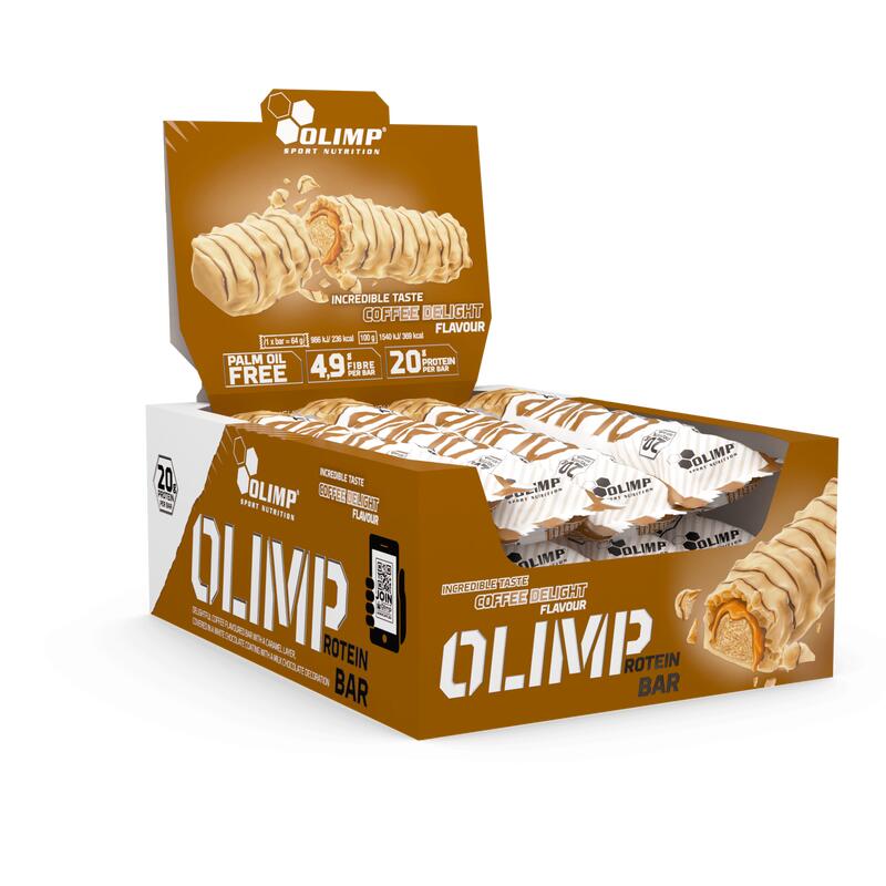 Baton proteinowy Olimp 64g smak kawowy