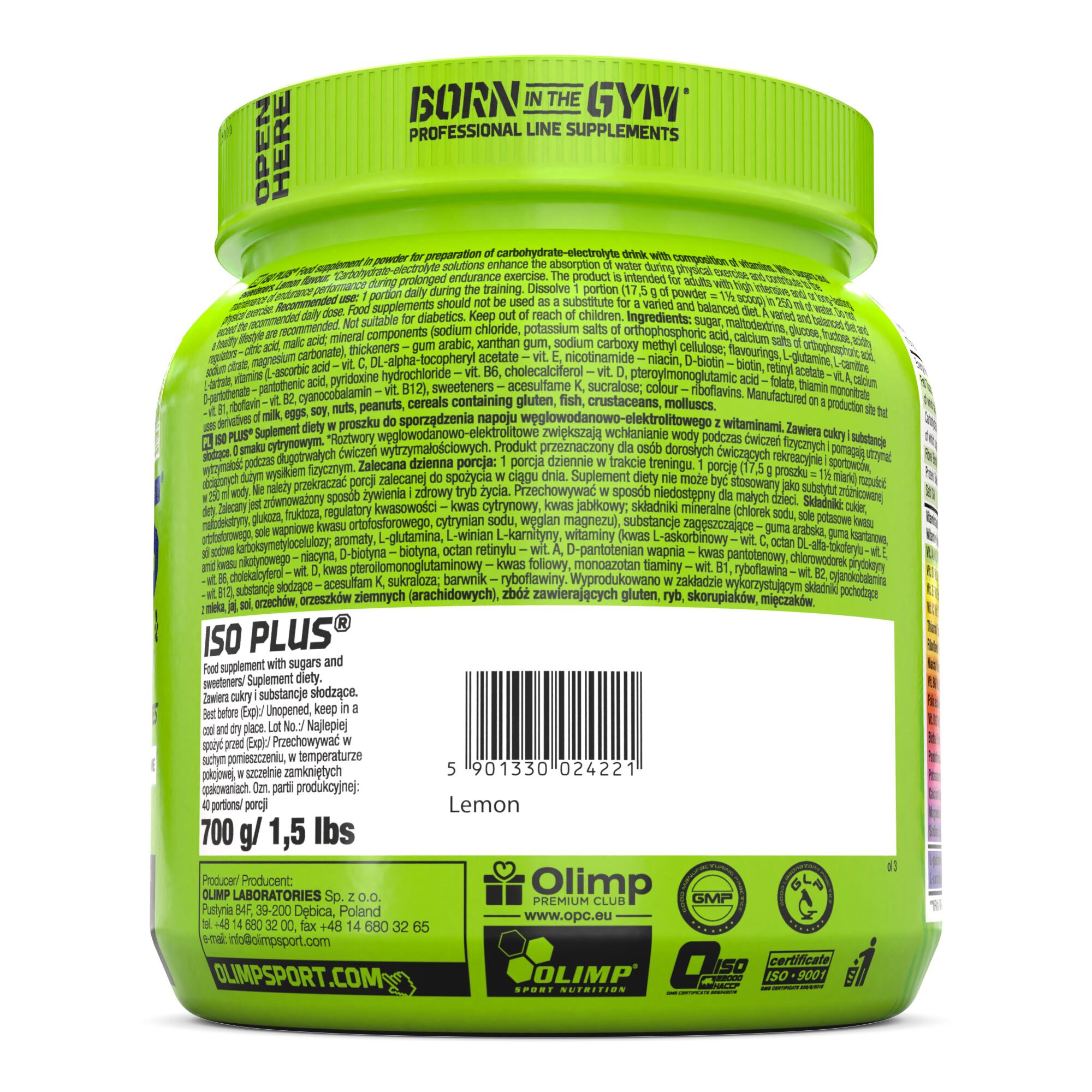 Izotonik w proszku Olimp Iso Plus® 700g smak cytrynowy 2/3