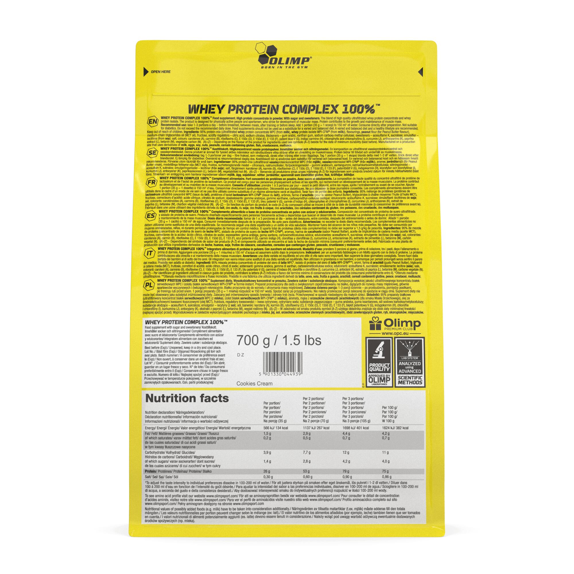 Odżywka białkowa Olimp Whey Protein Complex 100% 0,7 kg słony karmel 2/3