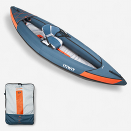 Canoé kayak gonflable de randonnée 1 place