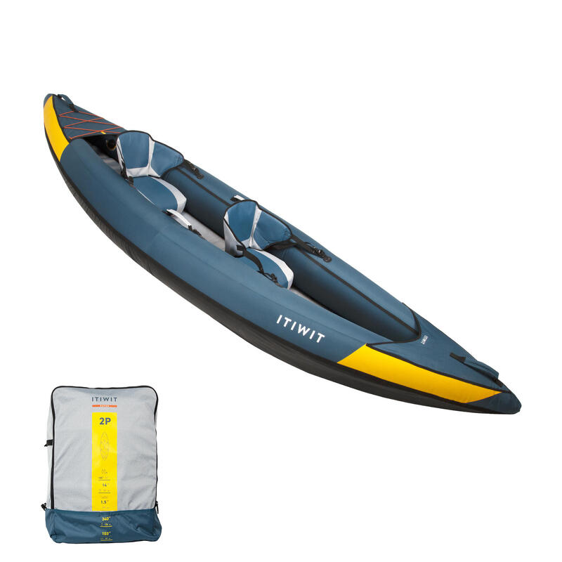 Mochila de transporte dos kayaks Itiwit 100 1 lugar, 2 lugares ou 3 lugares