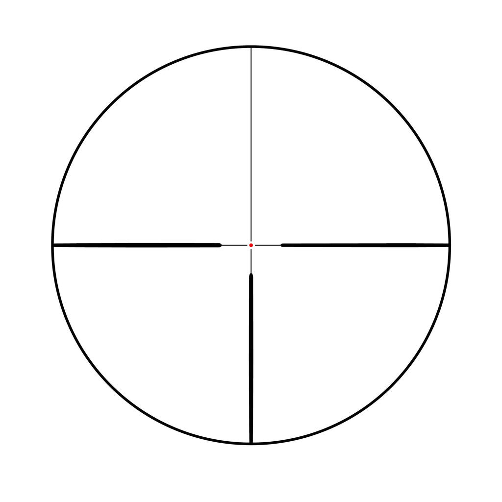 Puškohľad 1-4X24 svetelný zámerný kríž priemer 30 mm