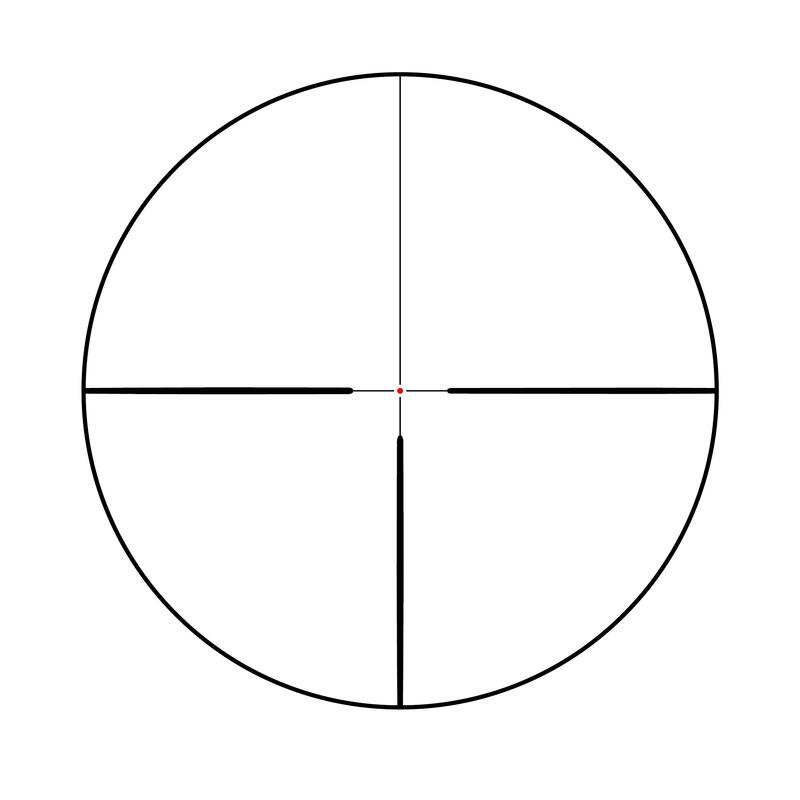 Zielfernrohr 1,5–6×44 leuchtendes Fadenkreuz 30 mm Durchmesser 