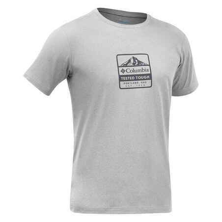 Majica kratkih rukava za planinarenje Columbia Tech Trail siva
