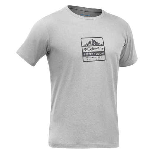 
      Pánske turistické tričko Tech Trail Columbia s krátkym rukávom sivé
  