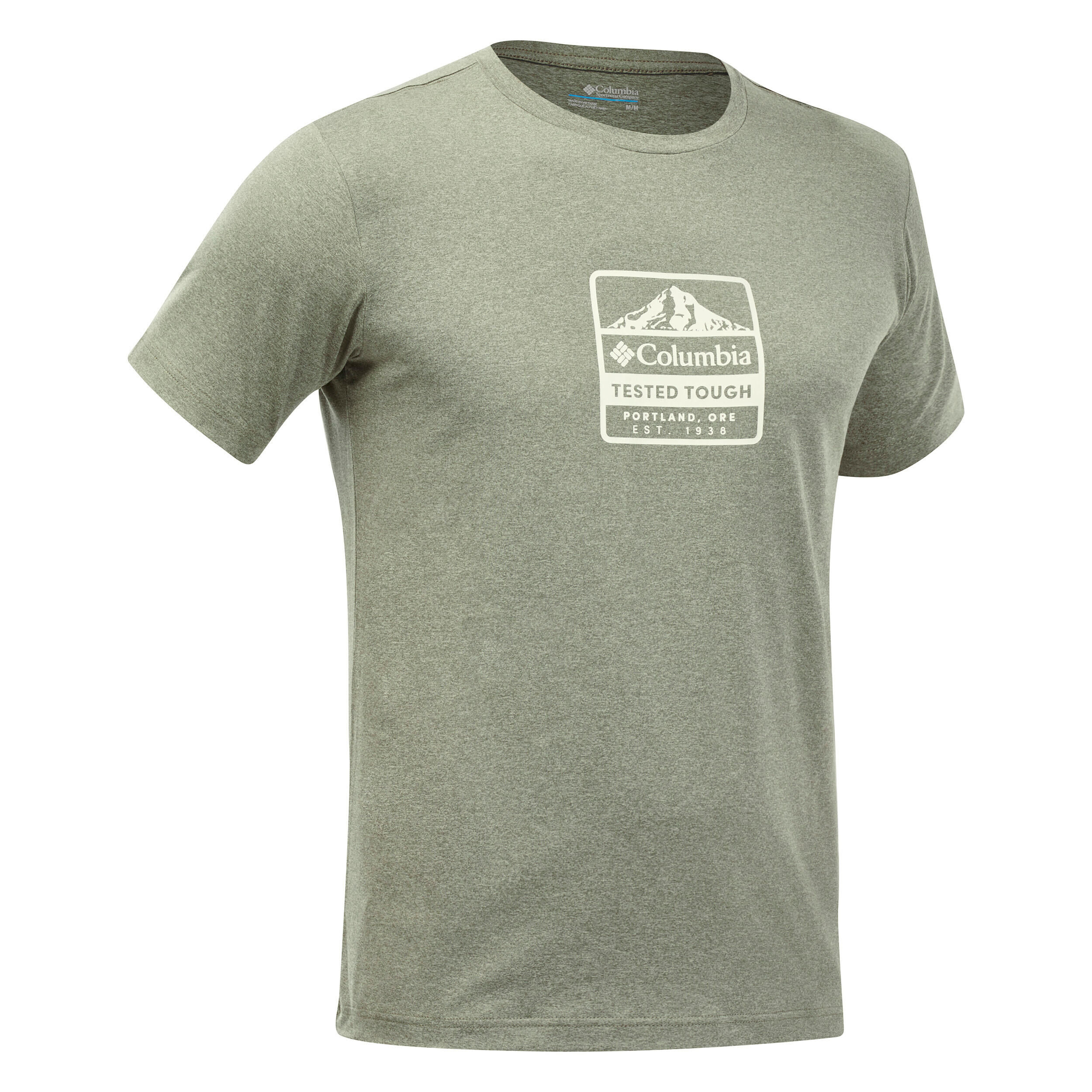 COLUMBIA Mountain Walking Short-Sleeved T-Shirt - Columbia Tech Trail Green