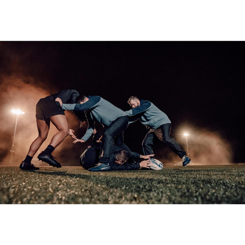 Cortavientos impermeable de rugby para adultos - Smocktop negro