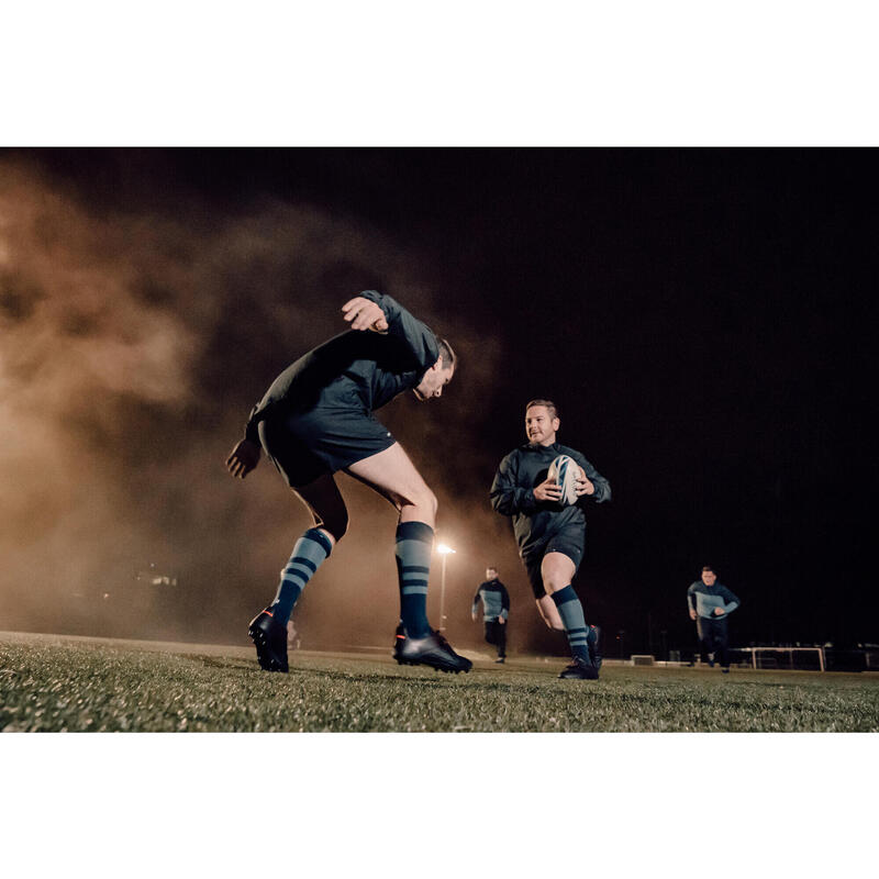 Chaussettes hautes de rugby Adulte - R500 bleu marine