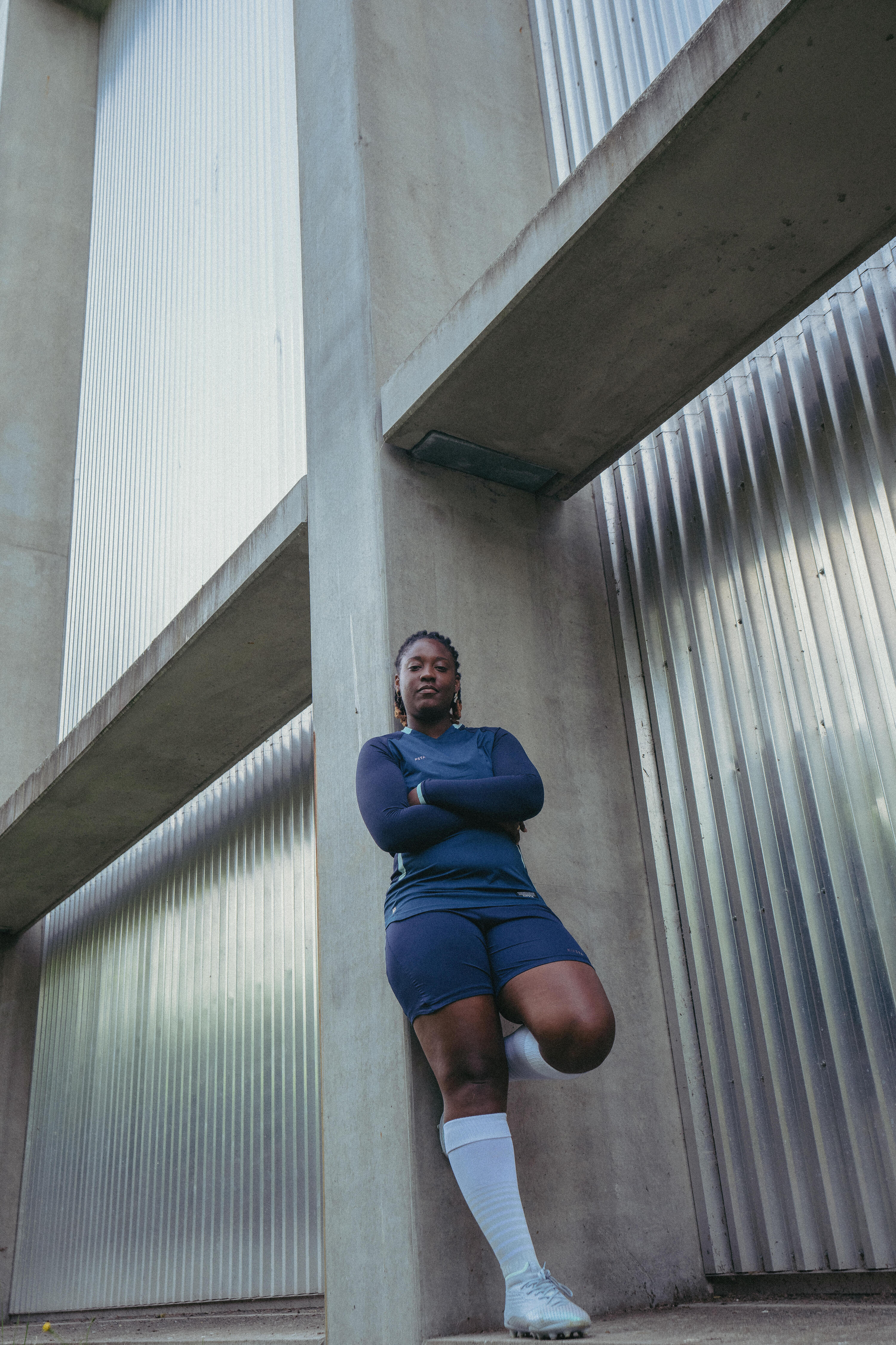 Short de football femme bleu 13/14