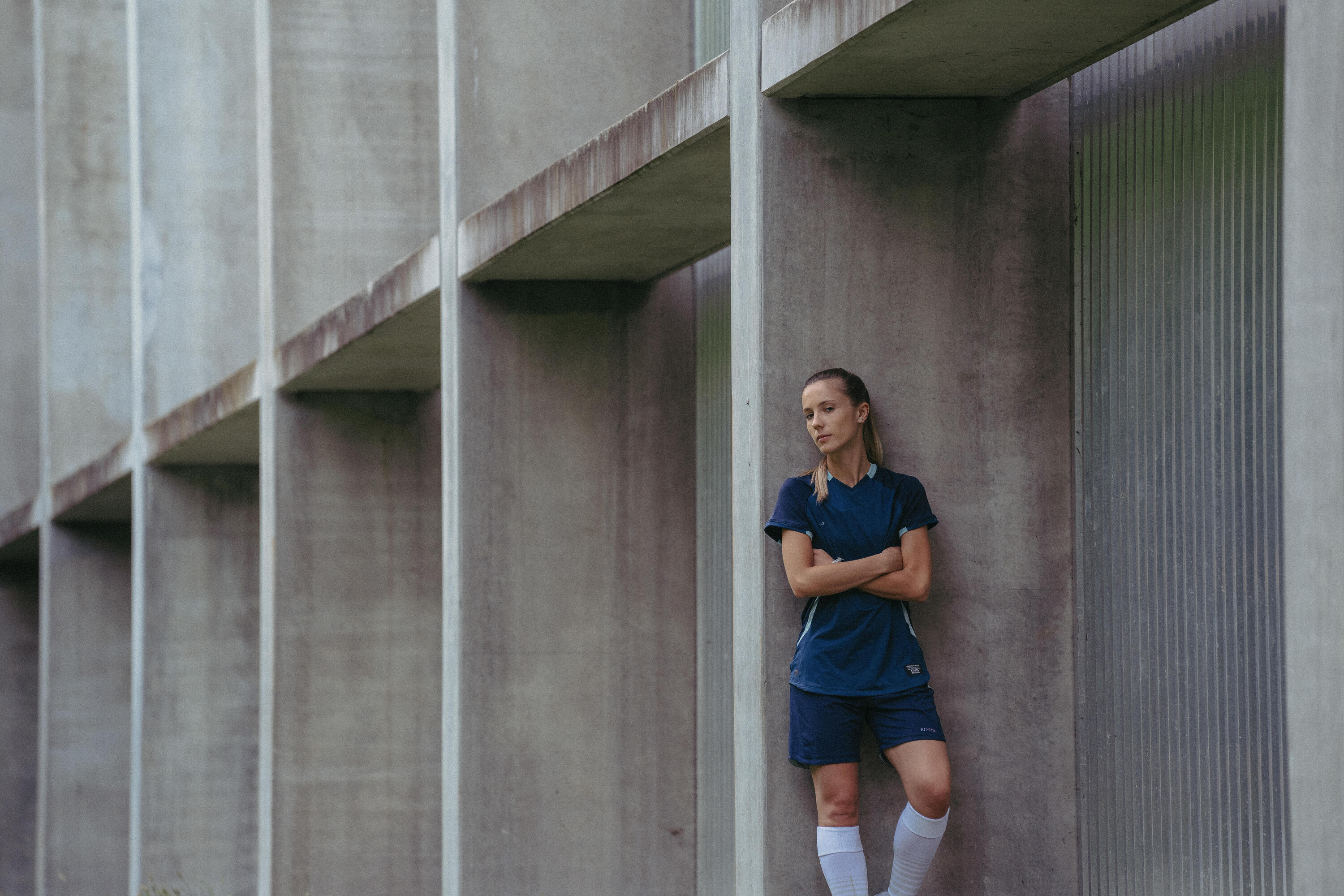 Maglia calcio donna regular fit blu 13/17