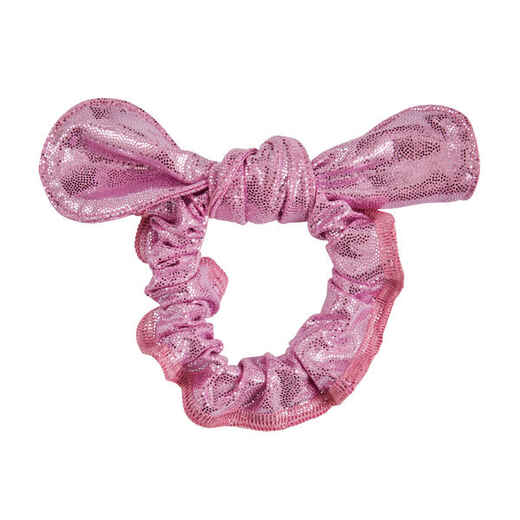
      Dievčenská gumička s mašľou na gymnastiku ružová s flitrami
  