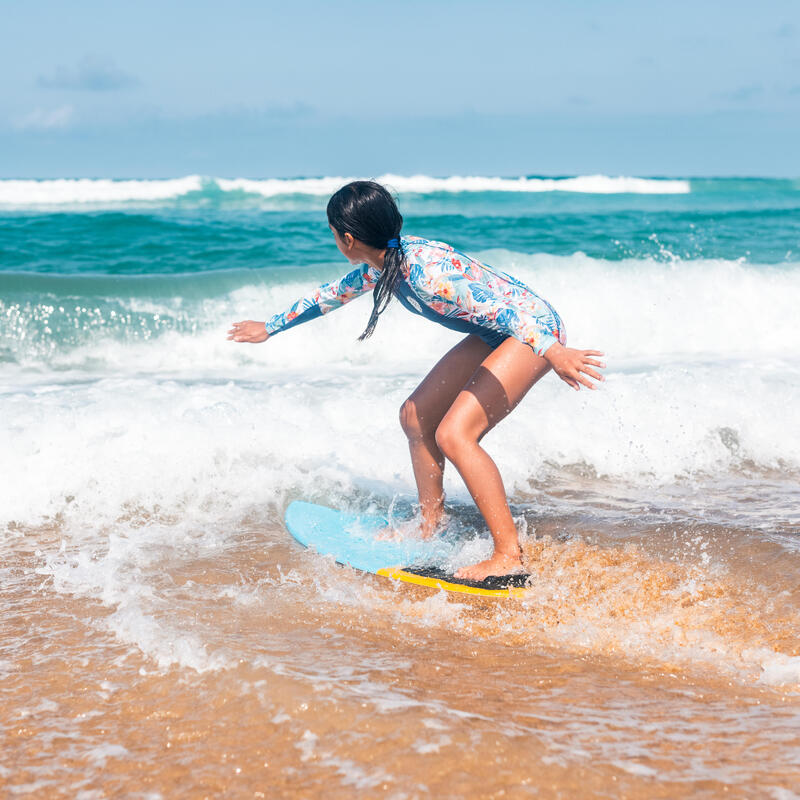 Skimboard 900 Fibră compozit Albastru Portocaliu Copii