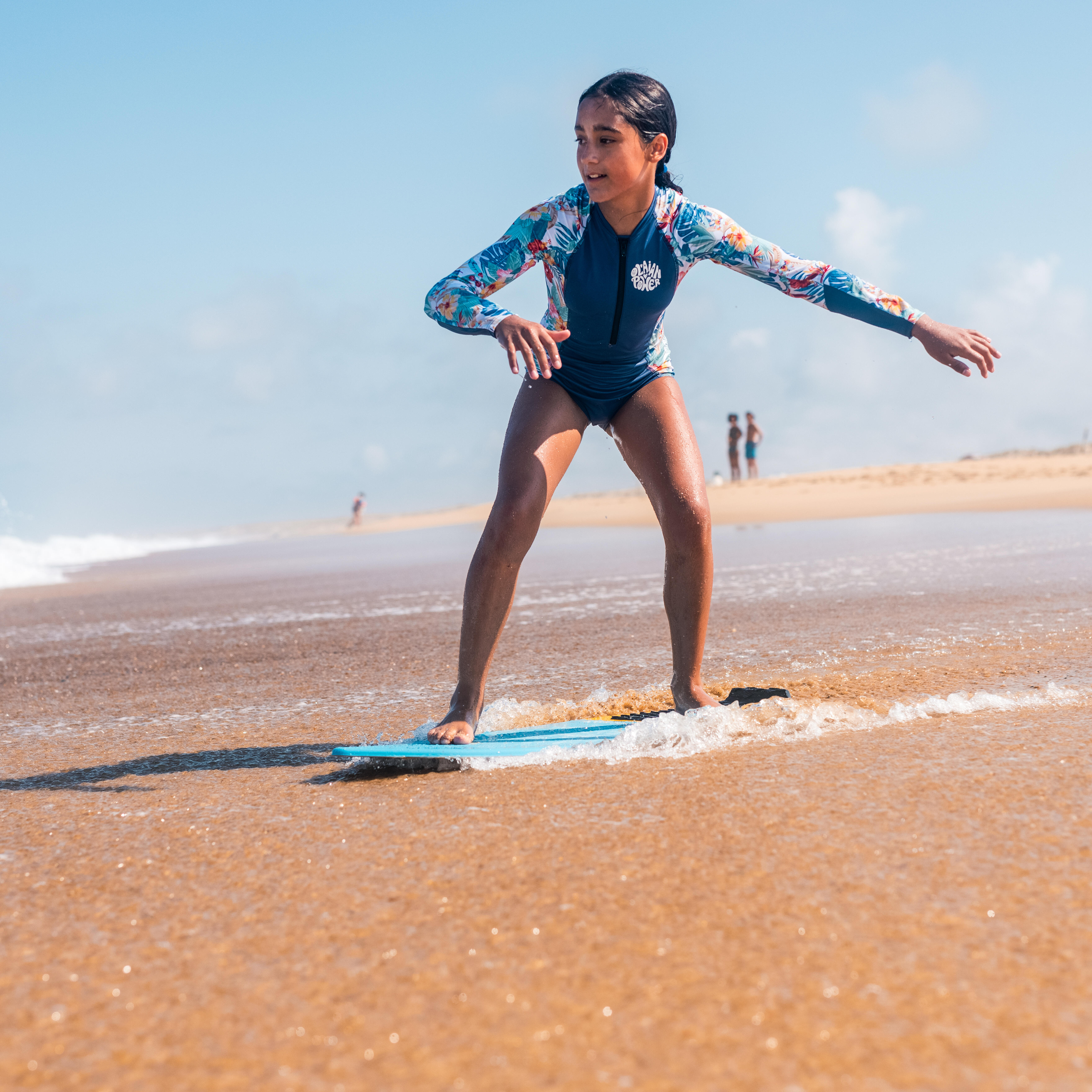 Skimboard 900 child blue orange Composite fiber