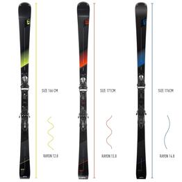 Skis avec fixations homme, BOOST 900R (Petit prix, léger défaut visuel)