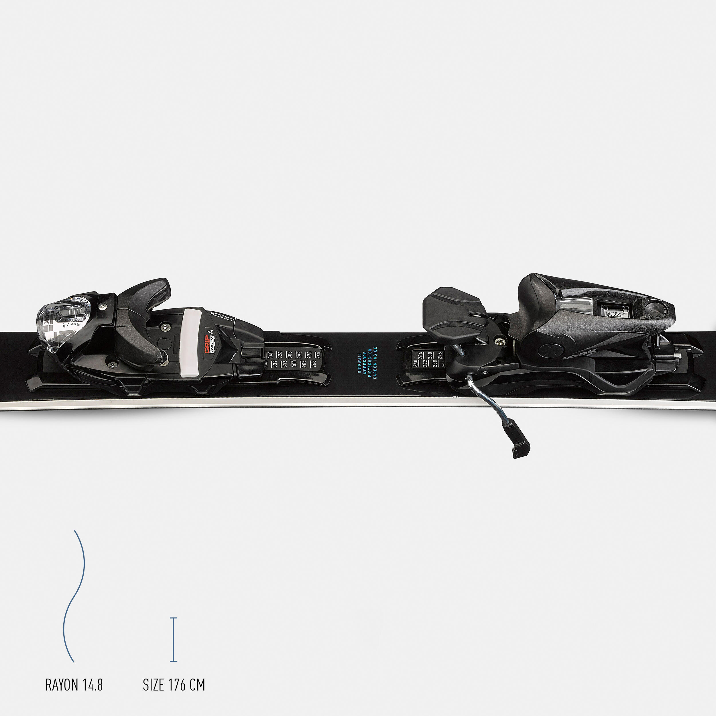 MEN'S ALPINE SKI WITH BINDINGS - BOOST 900 R