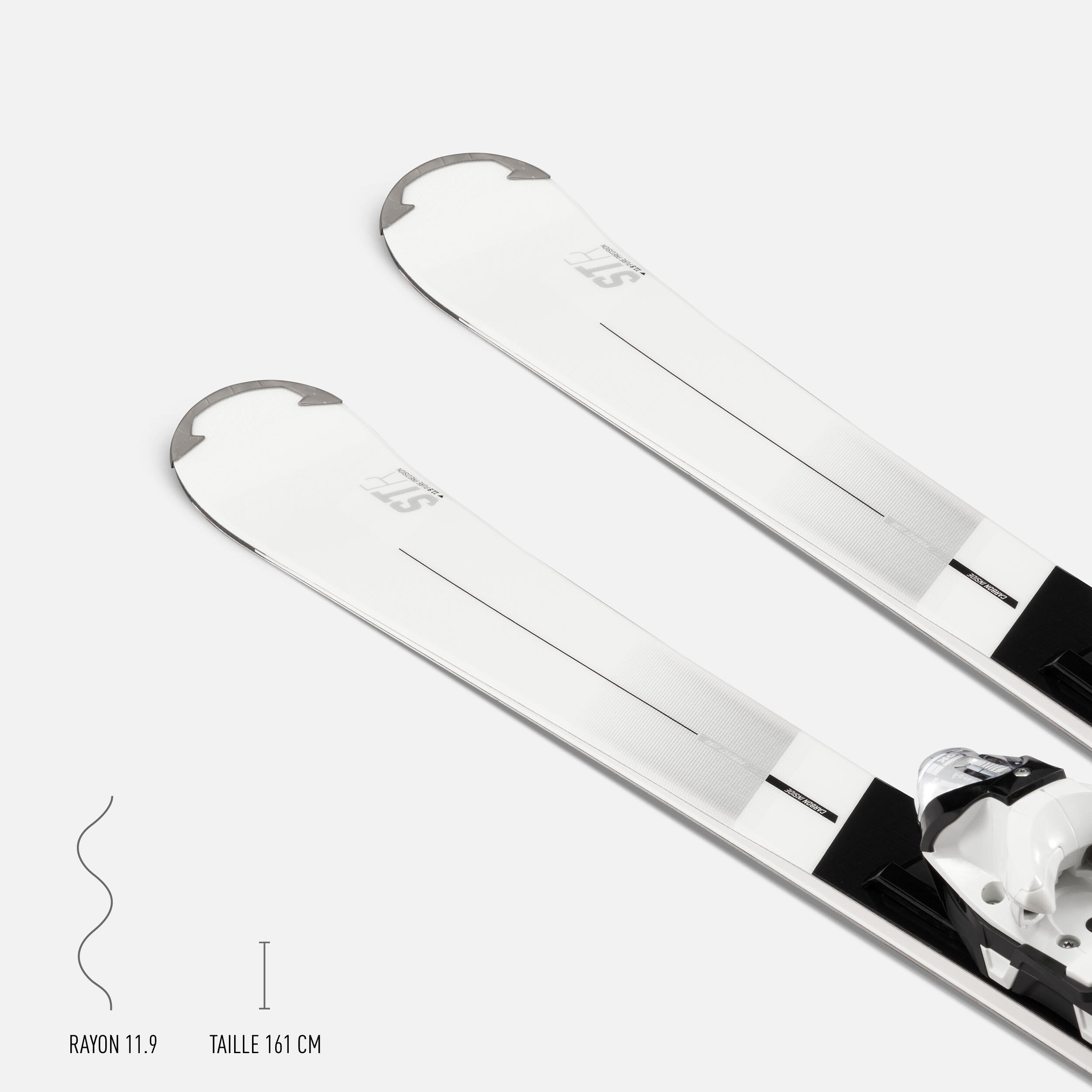 Skis alpins avec fixations femme – Boost 900 R - WEDZE