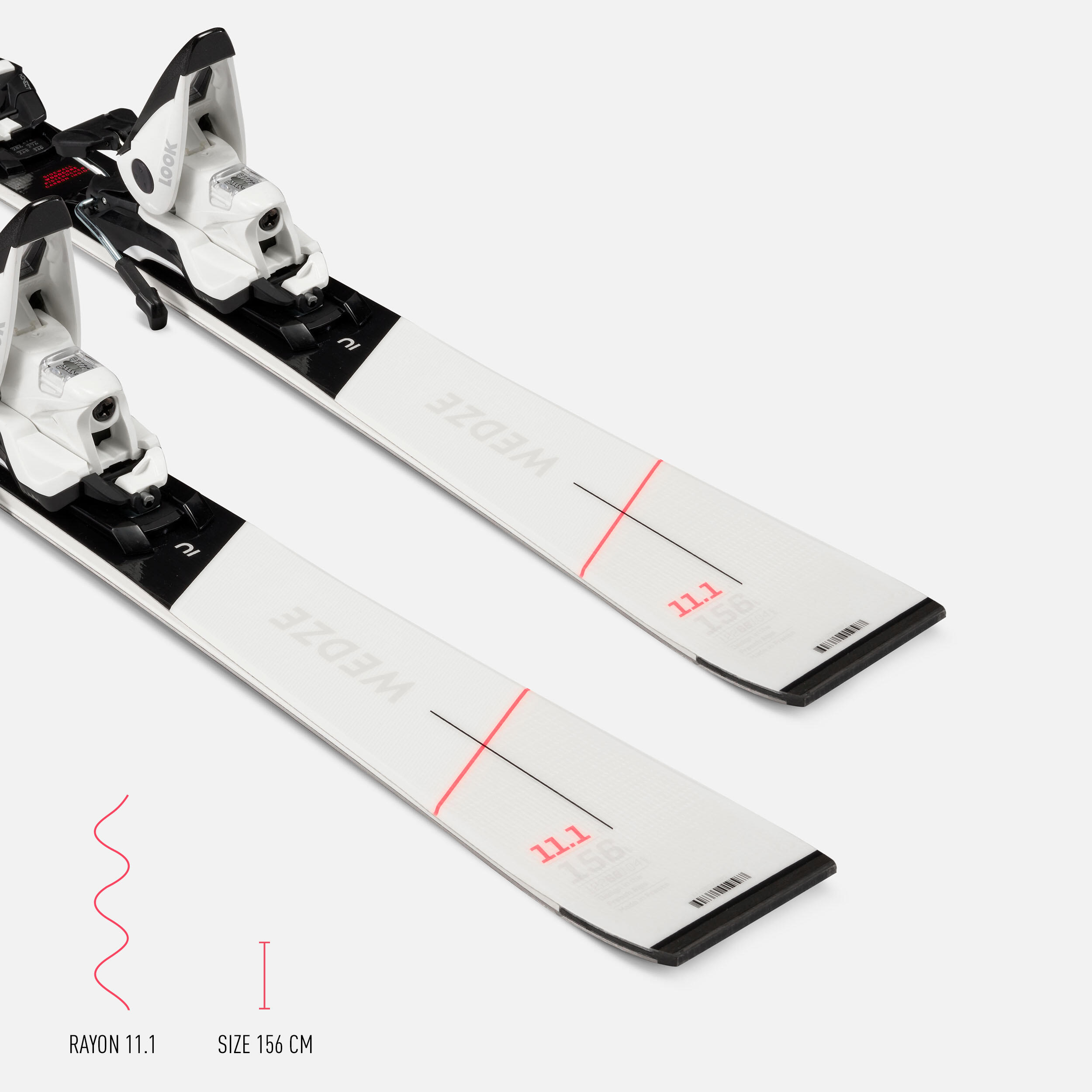 Skis alpins avec fixations femme – Boost 900 R - WEDZE