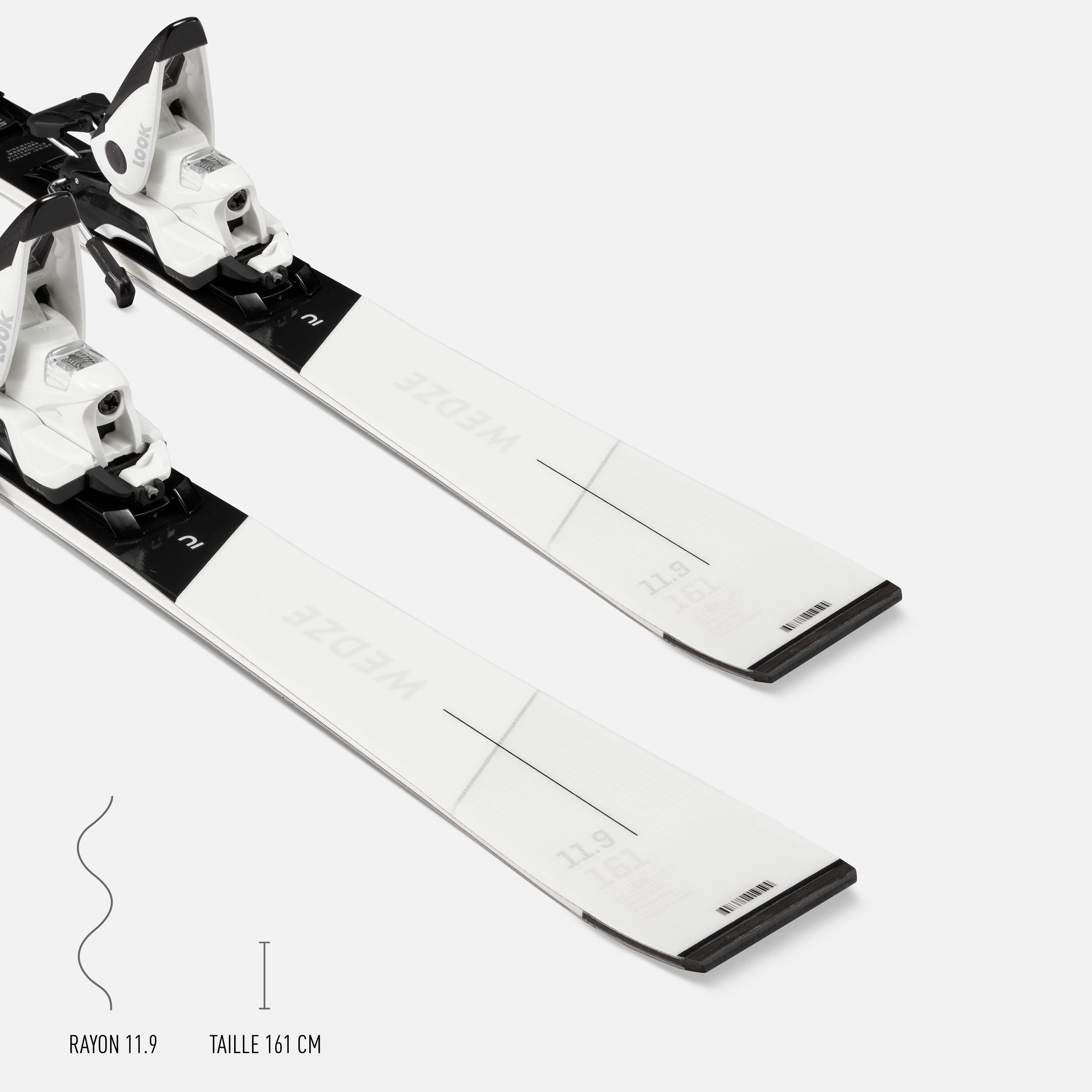 Skis alpins avec fixations femme – Boost 900 R - WEDZE