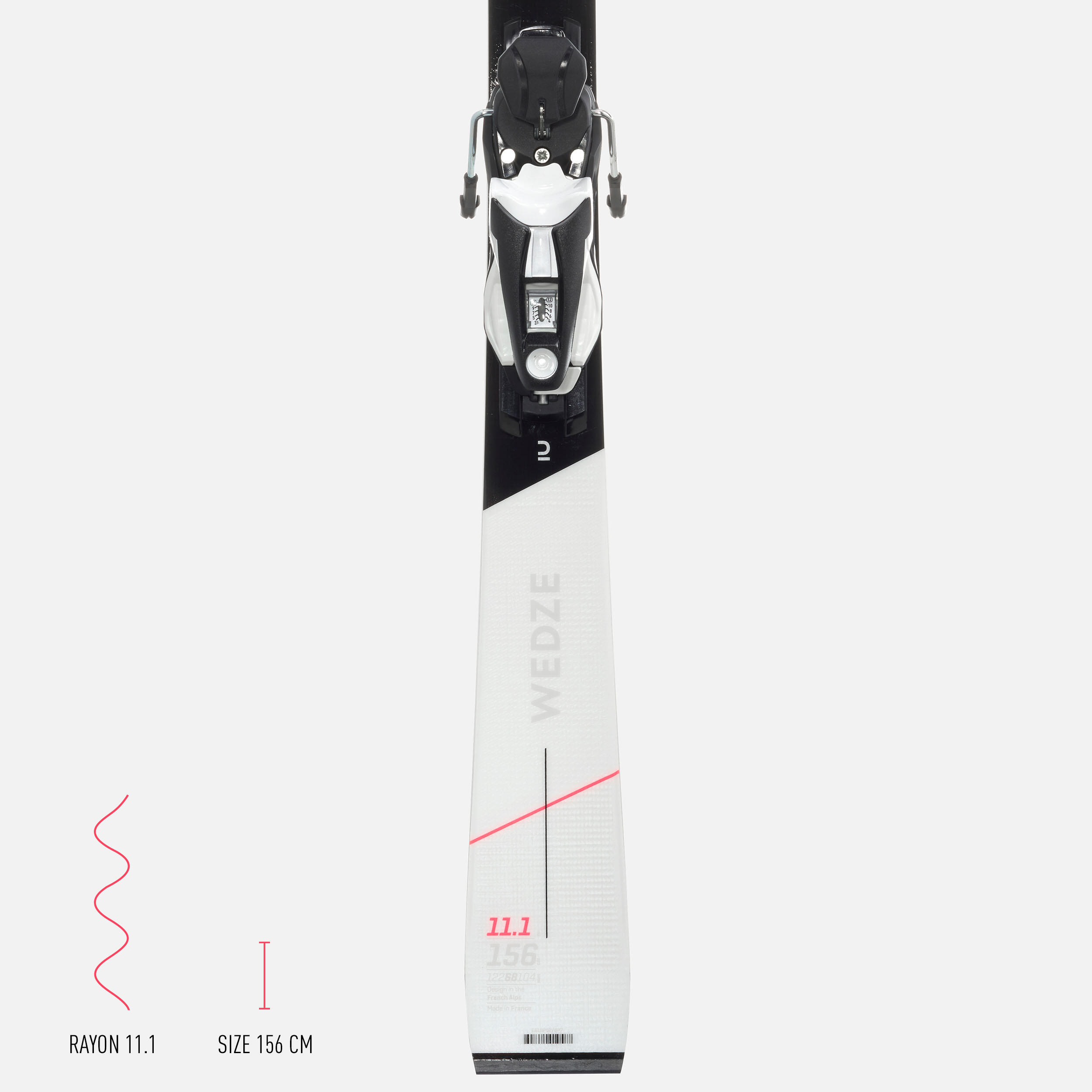 WOMEN'S ALPINE SKI WITH BINDINGS - BOOST 900 R