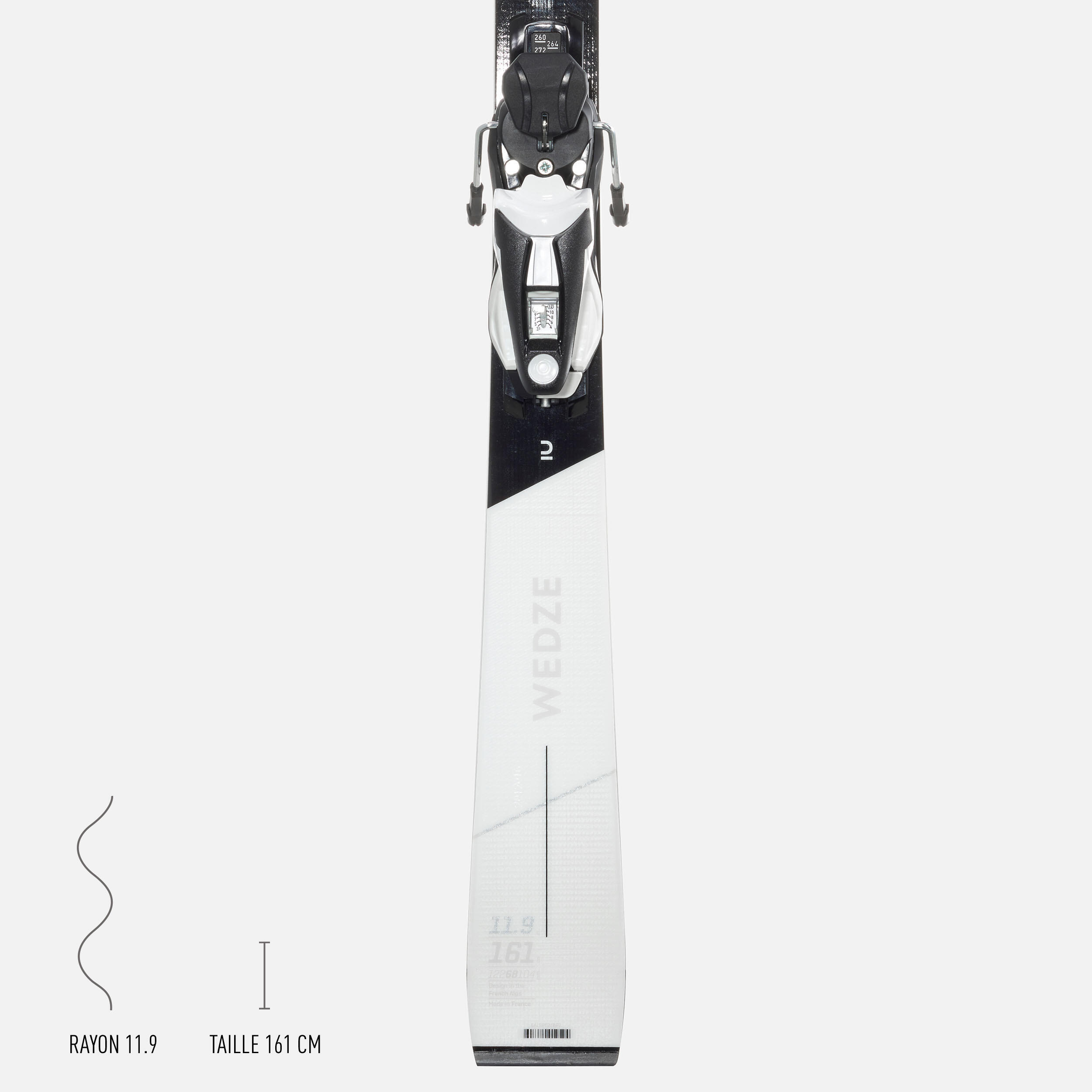 WOMEN’S ALPINE SKIS WITH BINDING - BOOST 900 R 19/23