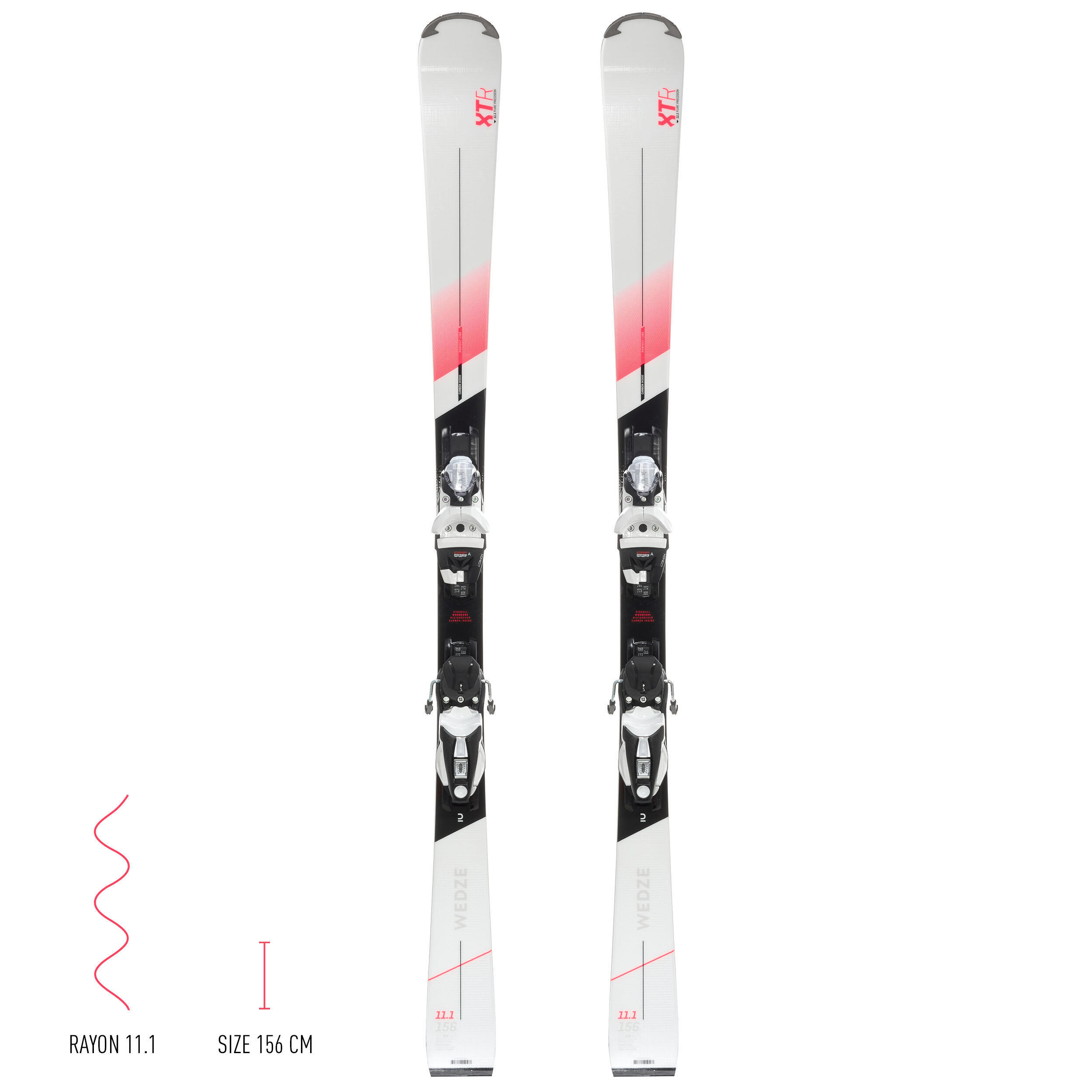 Esquís alpino con fijaciones Mujer Wedze Boost 900 R 20/44