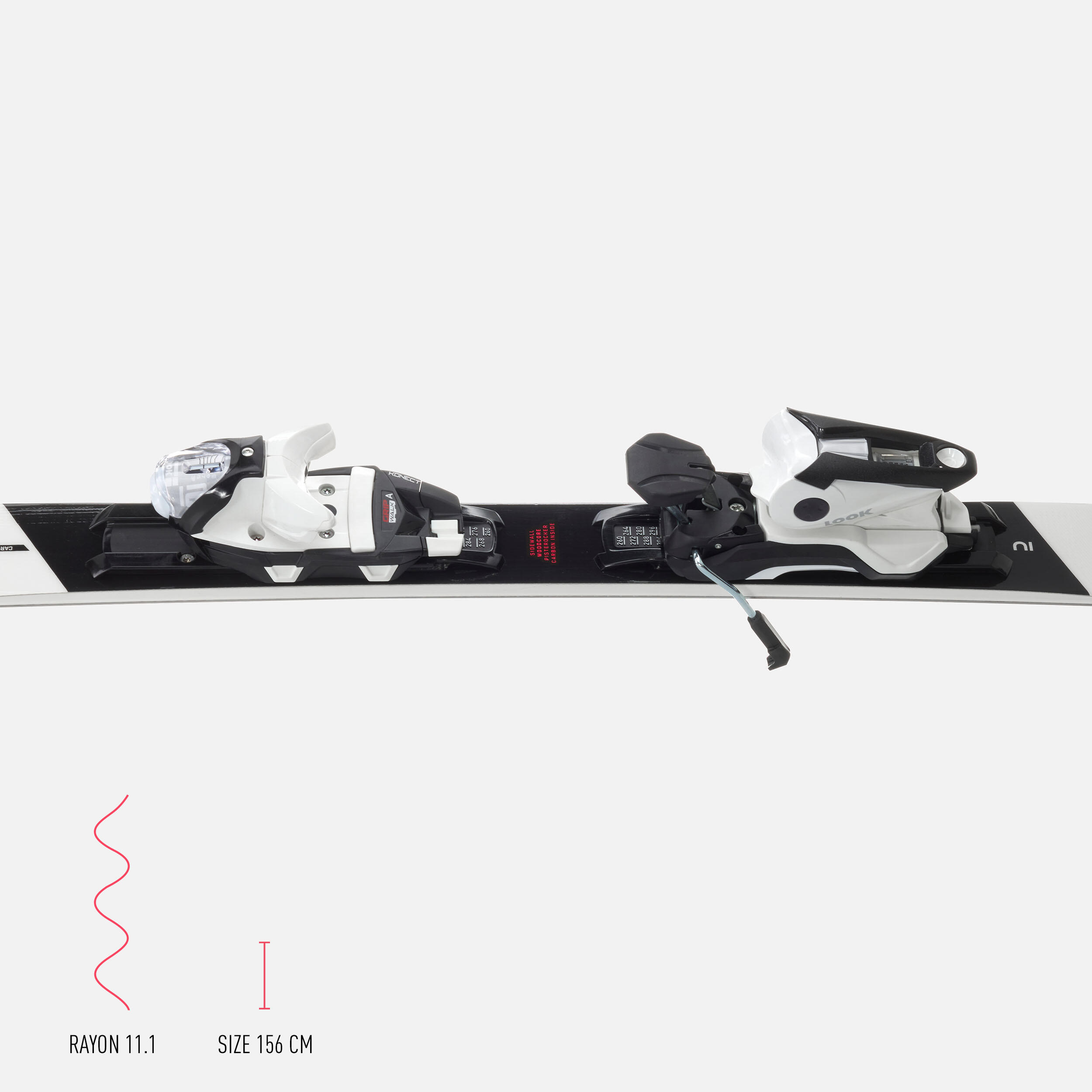 Skis alpins avec fixations femme – Boost 900 R - WEDZE