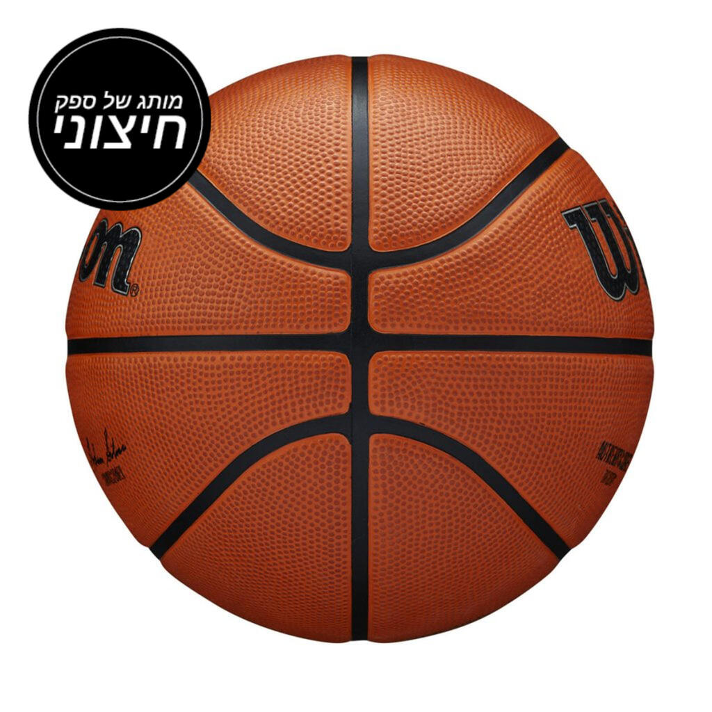 כדורסל Wilson NBA Authentic למשחק באולם ובחוץ - מידה 7