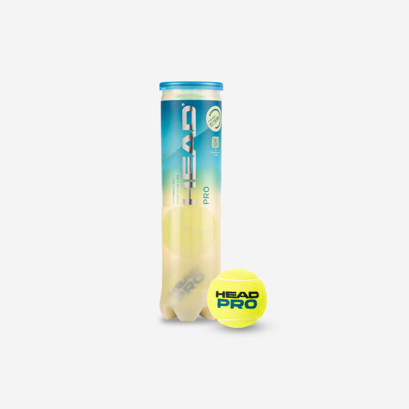 Tennisbälle Head Pro vielseitig - 4er-Dose