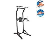 Gym Weight Training Pull Up and Dip Station Training Station 900 Black