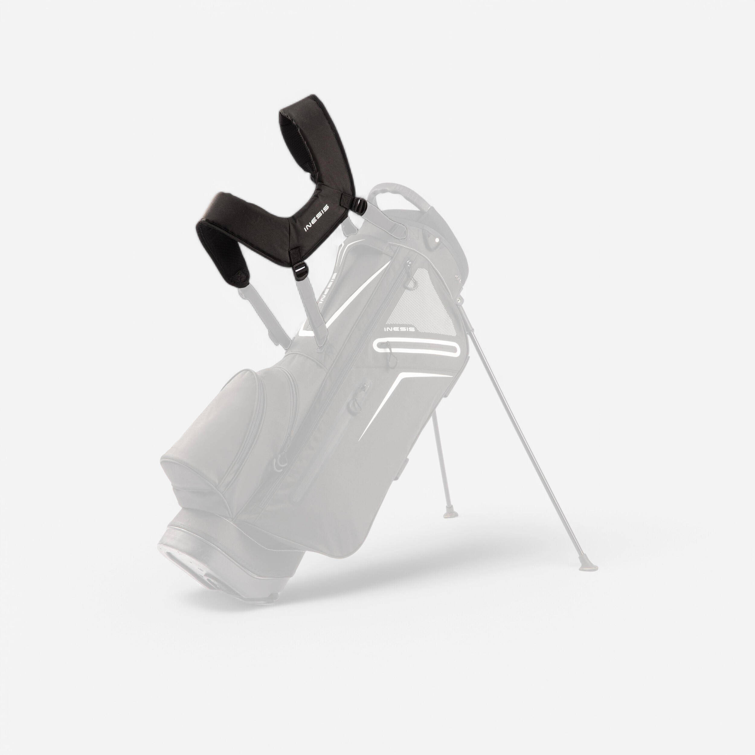 Inesis light golf bag shoulder straps, black -  1