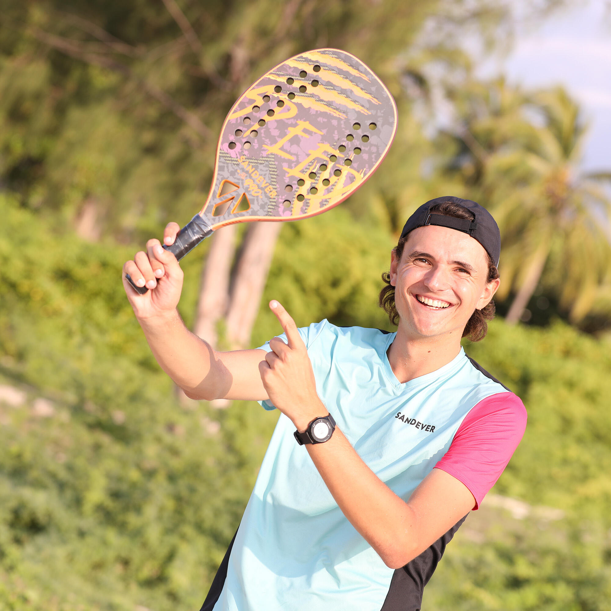 BTR 990 Speed G beach tennis racket