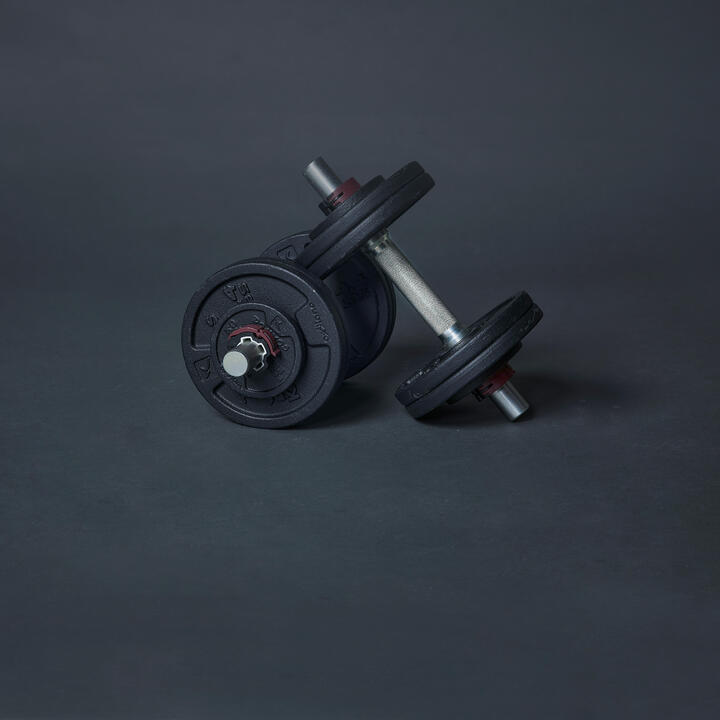 50kg Weight Training Dumbbells and Bars Kit Decathlon