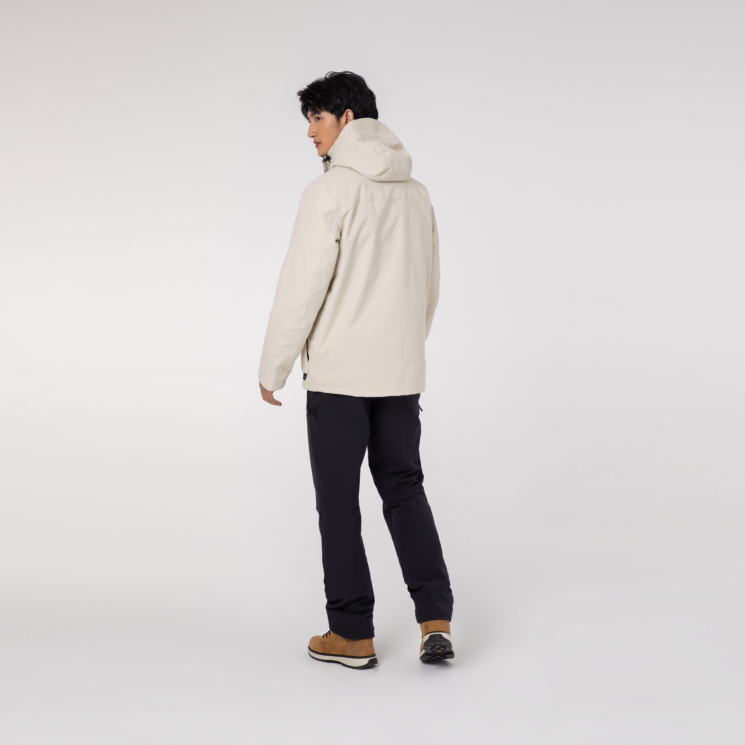 3IN1 DOWN JACKET NH500 M BEIGE