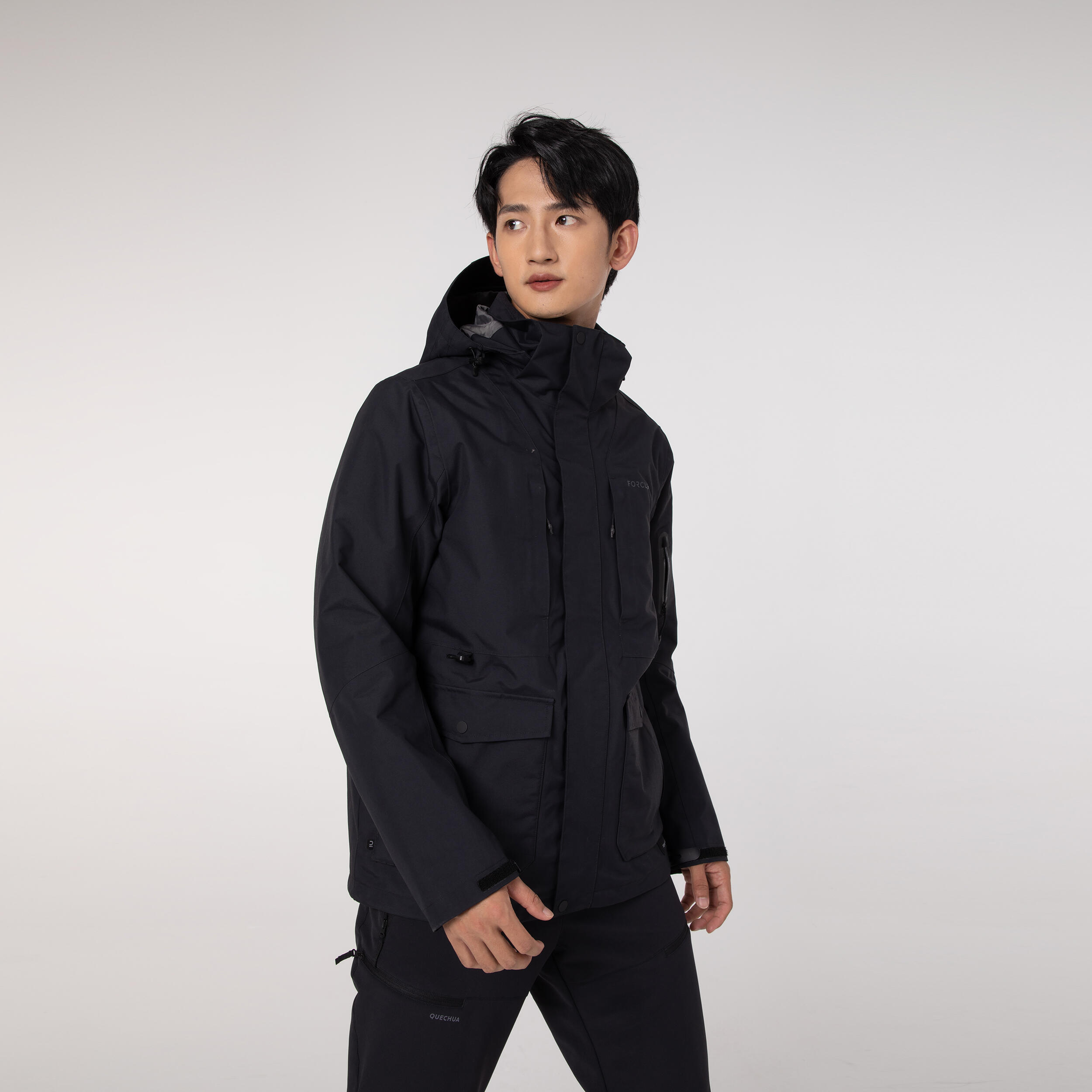 Men's Travel 3 in 1 Winter Down Jacket 500 -5°C - Black