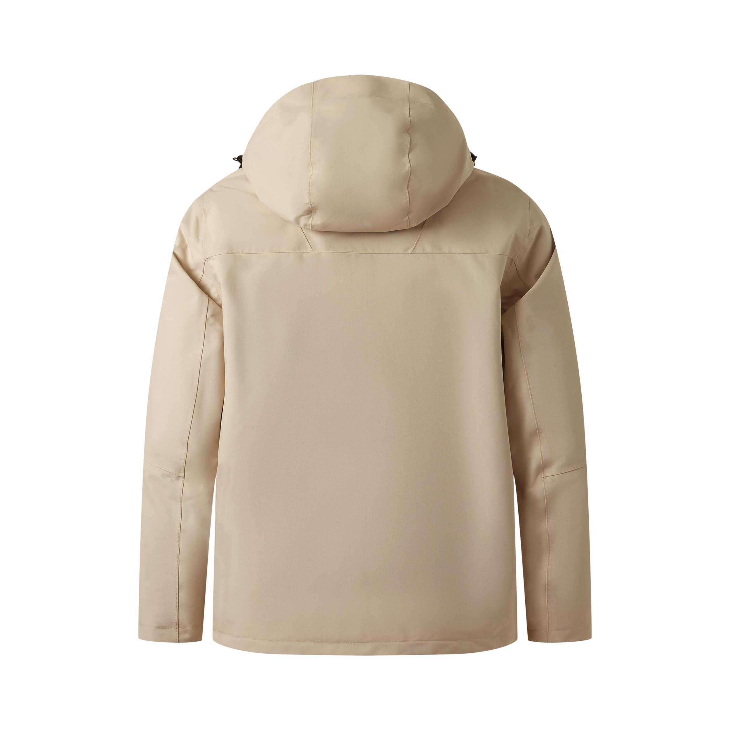 Men's Travel 3 in 1 Winter Down Jacket 500 -5°C - Khaki