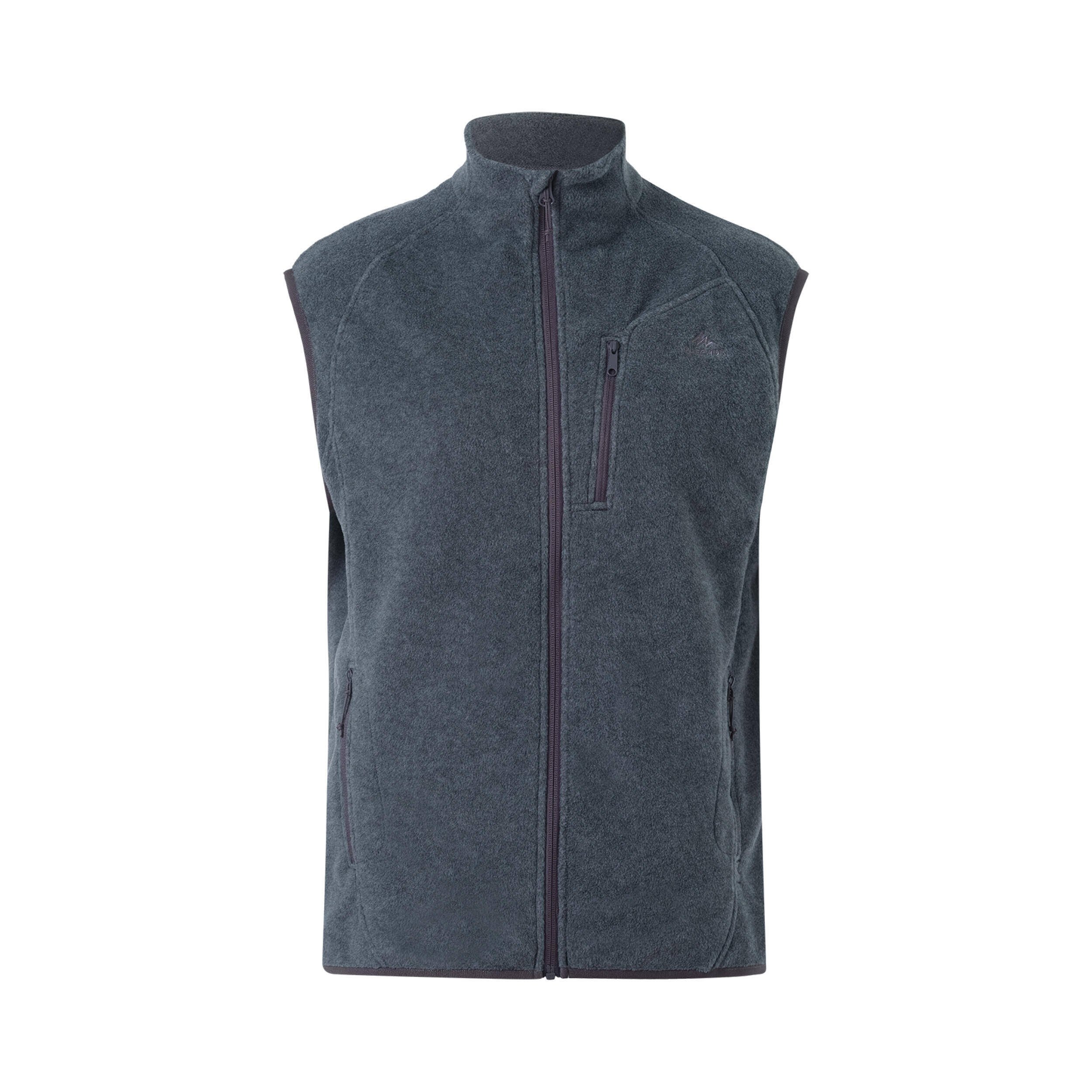 Men’s Mountain Walking Fleece Gilet MH100 - Grey