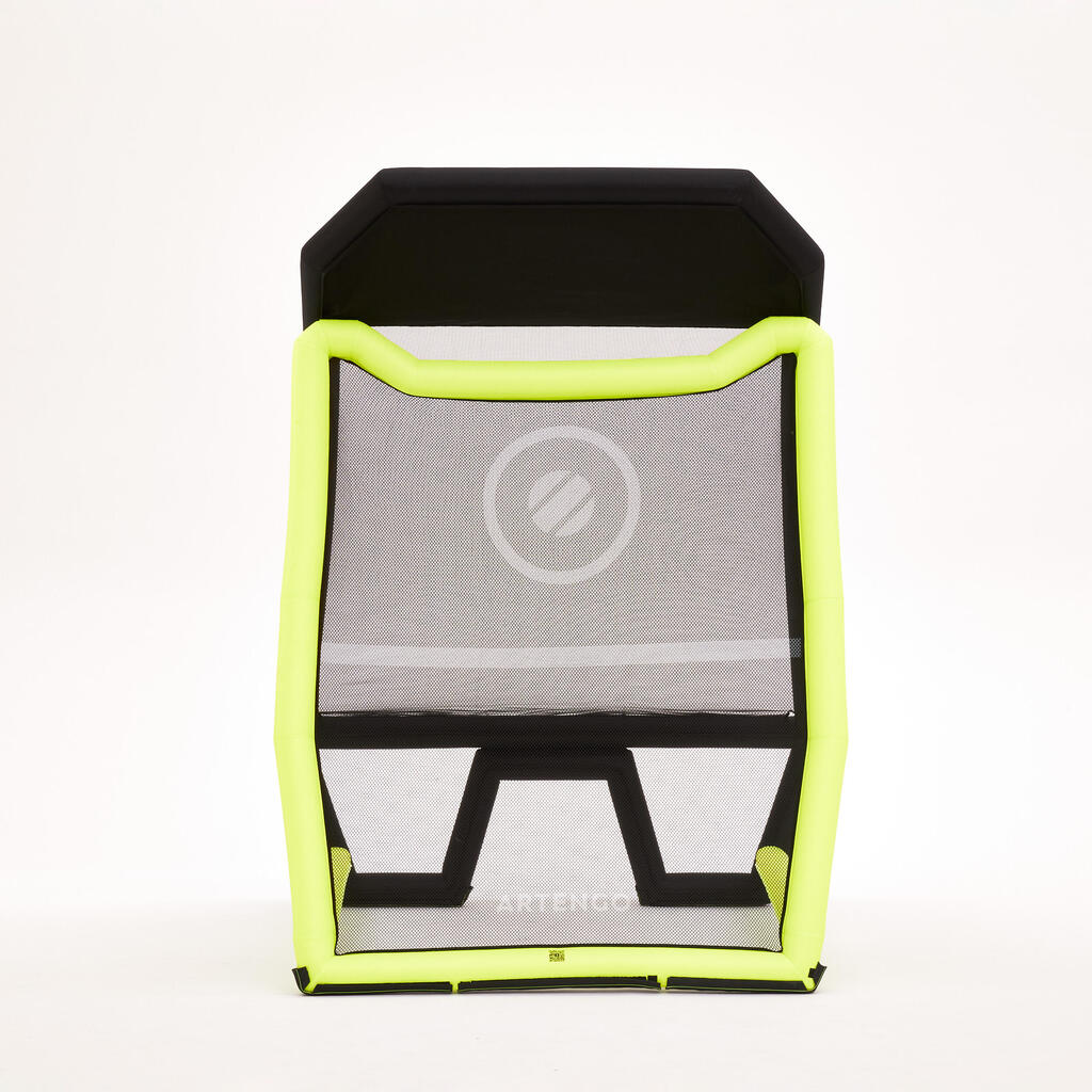 Compact Two-Sided Tennis Training Wall - Black/Yellow