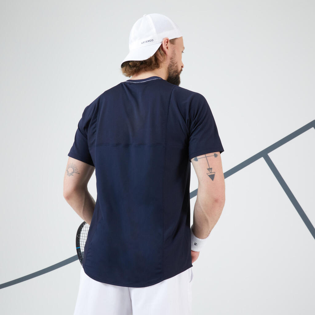 T-shirt tennis manches courtes homme - Kuikma DRY marron Gaël Monfils