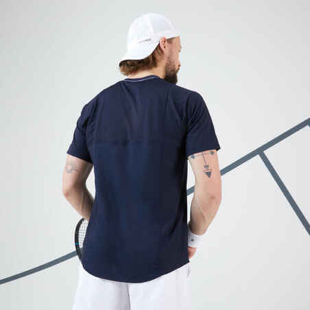 Vyriški trumparankoviai teniso marškinėliai „Dry“, tamsiai mėlyni, Gaël Monfils