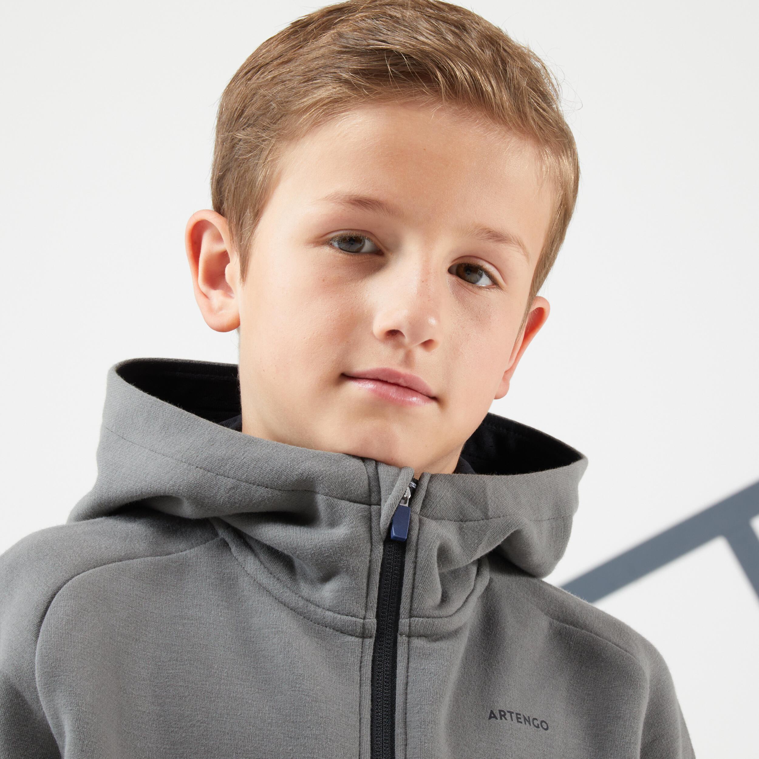 Boys' Thermal Tennis Jacket - Khaki 5/7